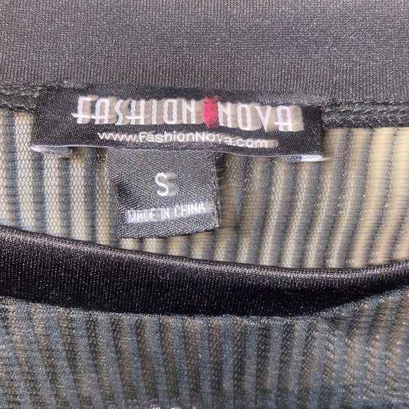 Fashion Nova Small Black Mesh Shirt - Picture 2 of 9